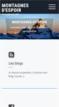 Mobile Screenshot of montagnes-despoir.com