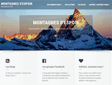 Tablet Screenshot of montagnes-despoir.com